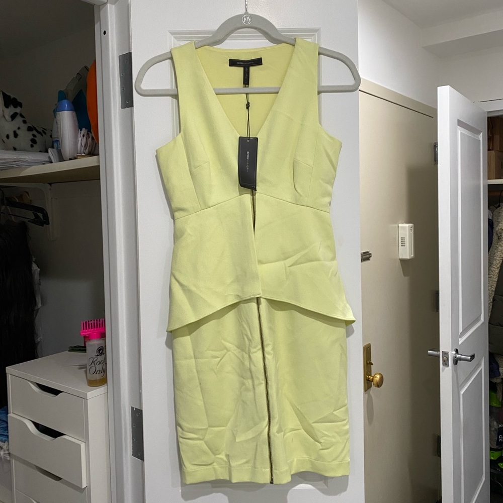 Lime Green midi dress